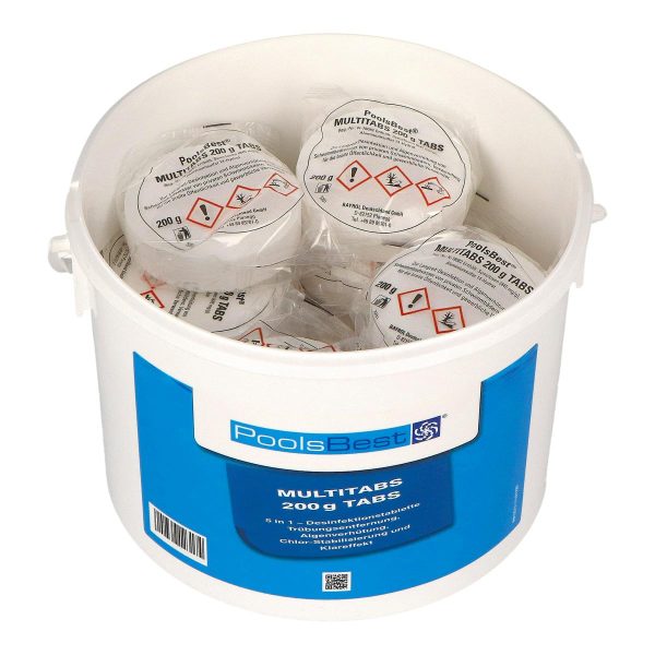 5 kg - PoolsBest® Chlorine Multitabs 5 in 1, 200 g tabs - Image 2