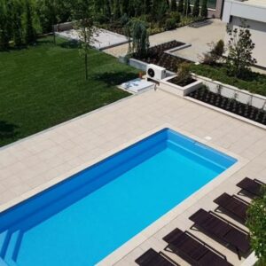Keramik Pool Komplettset Cera Bay Cubic mit Skimmer Pool