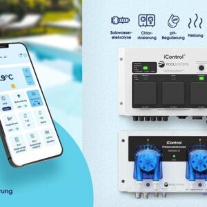 Pool-Dosieranlage iControl Chlor mit intelligenter Poolsteuerung und optionaler pH-Regulierung