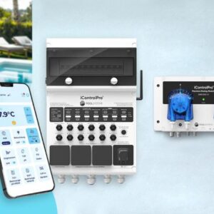Pool-Dosieranlage iControlPro Chlor mit intelligenter Poolsteuerung und optionaler pH-Regulierung, inkl. Stromverteiler