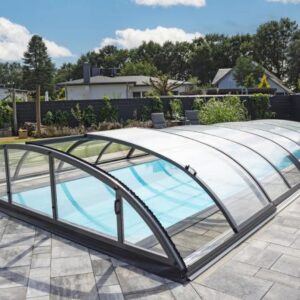 Pool-Überdachung / Poolabdeckung SkyCover® Solid