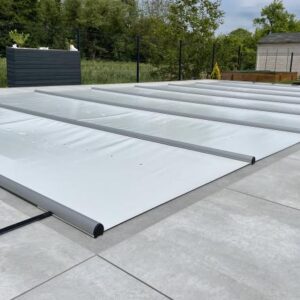 Poolabdeckung: Pool-Sicherheitsabdeckung / Pool-Winterabdeckung für Skimmer- & Überlauf-Schwimmbecken