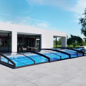 Schienenlose Pool-Überdachung SkyCover® Liberty - ohne Schienen